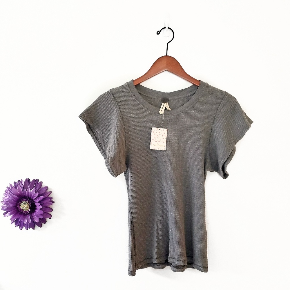 Free People We The Free Flutter Sleeve Tee NWT